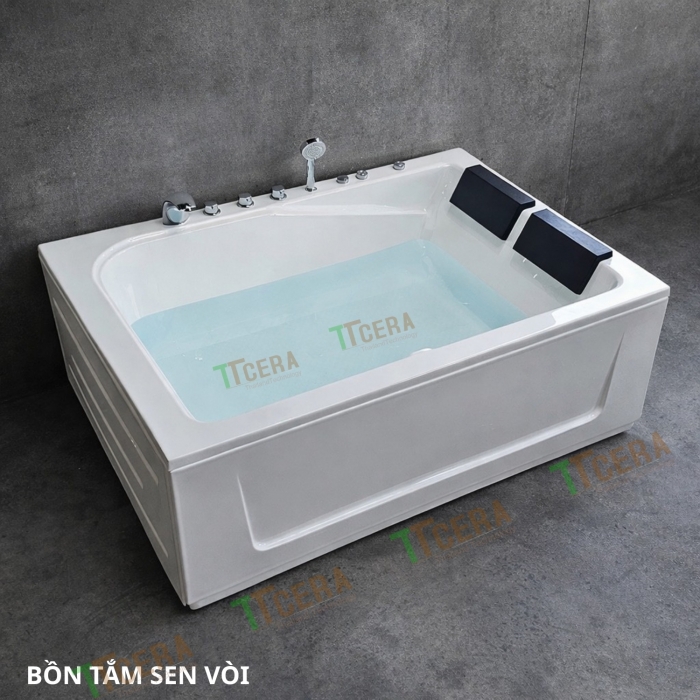 Bồn Tắm Nằm Đôi Sen Vòi TTCERA BTSV44