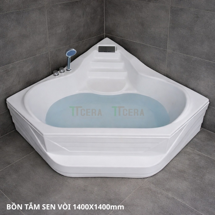 Bồn Tắm Nằm Góc Sen Vòi TTCERA BTSV37