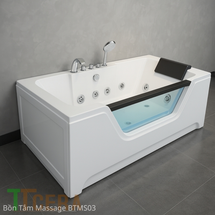 Bồn Tắm Nằm Massage TTCERA BTMS03