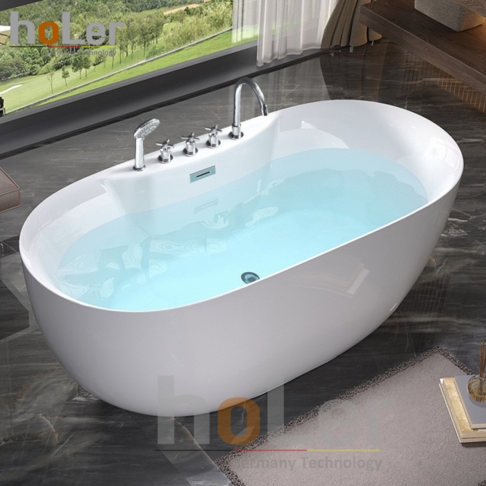 Bồn Tắm Oval Sen Vòi HoLer HLBT-06