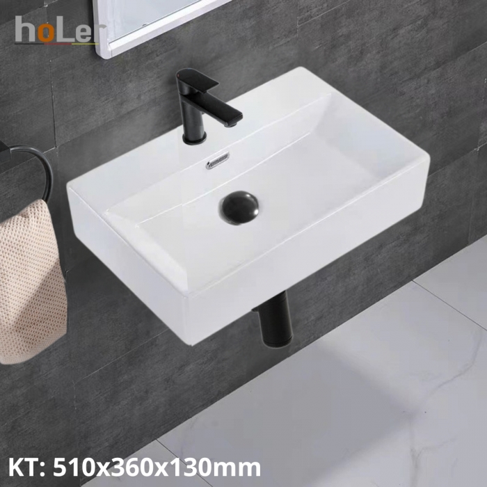 Chậu Lavabo Holer HL-LB418A ( Đặt Bàn - Treo Tường )