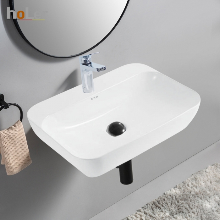 Chậu rửa lavabo đặt bàn hoLer HL-LB409 ( Đặt Bàn - Treo Tường )
