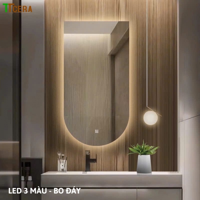 Gương Led Cảm Ứng Hình Vuông Bo Góc TTCERA GL61