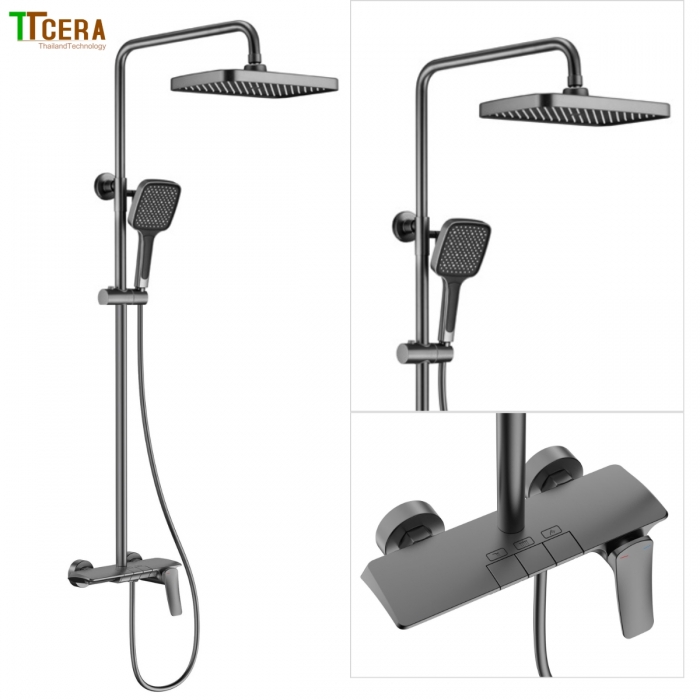 Sen Cây Phím Đàn Đồng Thau Mạ TiTan Màu Xám TTCERA SC174A