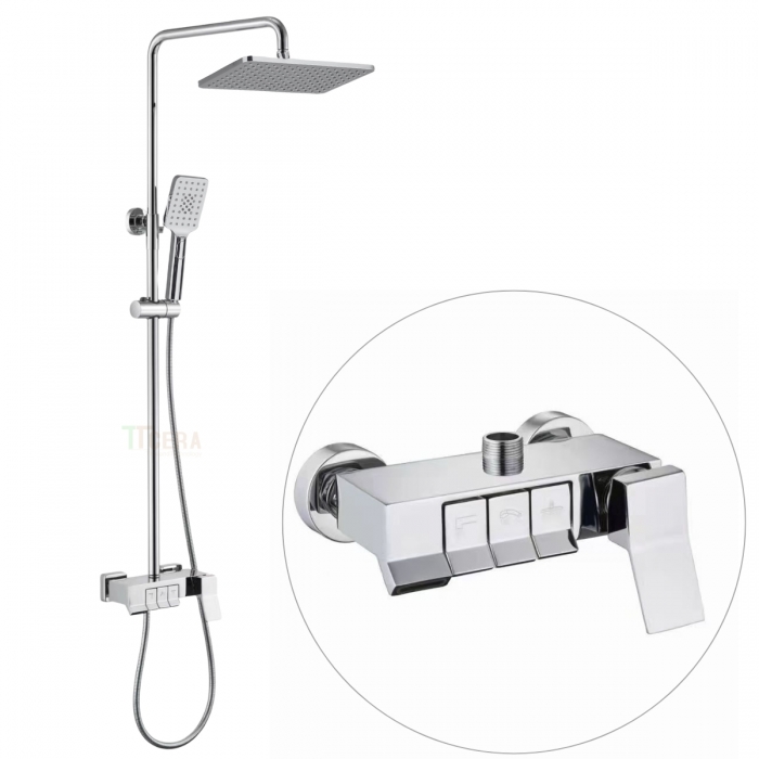 Sen Cây Piano Nóng Lạnh Đồng Thau Mạ Crome TTCERA SC142