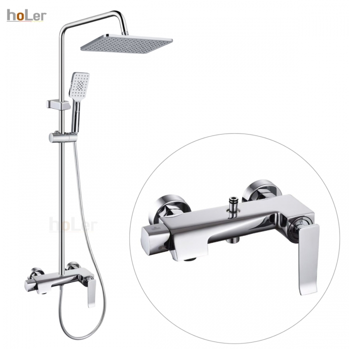 Sen Cây Tắm Đứng Đồng Thau Crom Holer HL212