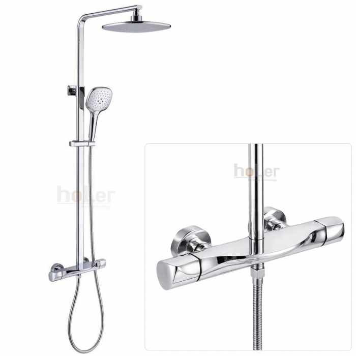 Sen Cây Tắm Đứng Đồng Thau Crom Holer HL217