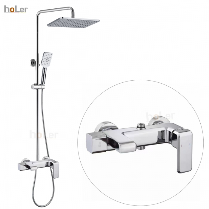 Sen Cây Tắm Đứng Đồng Thau Crom Holer HL267