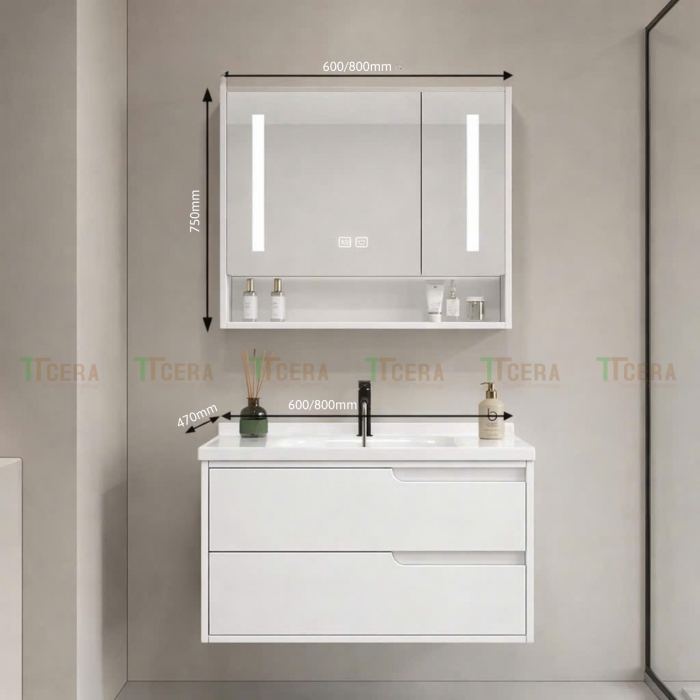 Tủ Lavabo Nhựa PVC TTCERA TLVB192