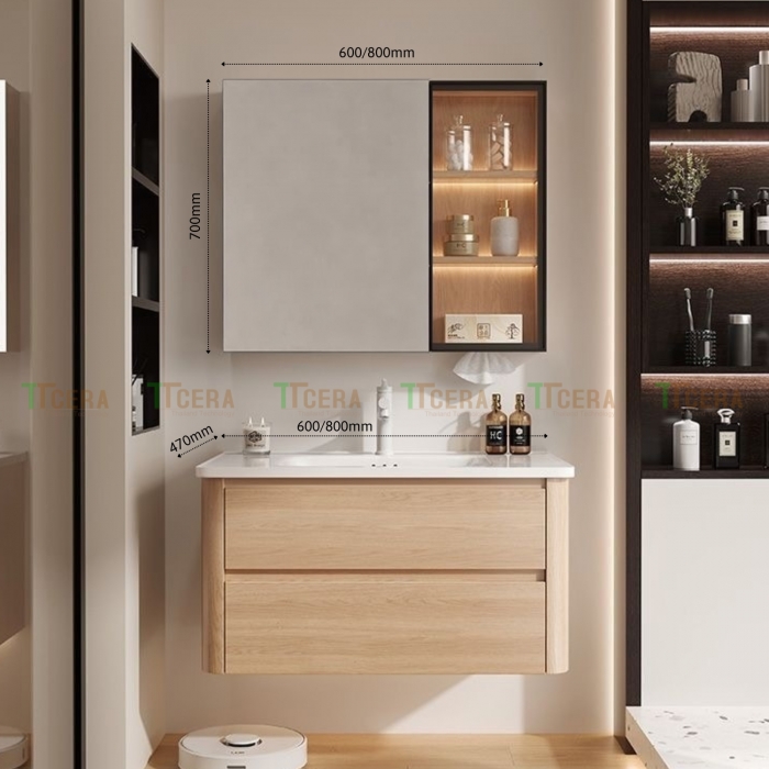 Tủ Lavabo Nhựa PVC TTCERA TLVB193