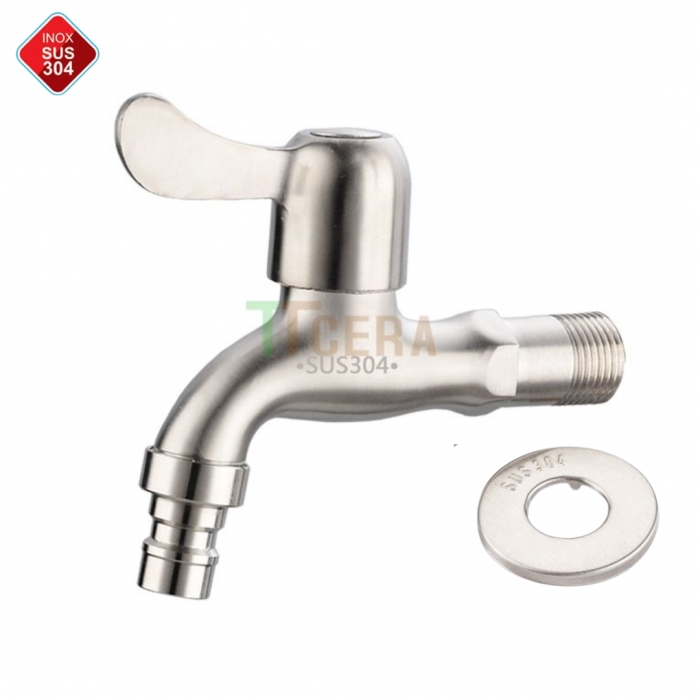 Vòi Hồ Đúc Inox 304 Gắn Tường VH01