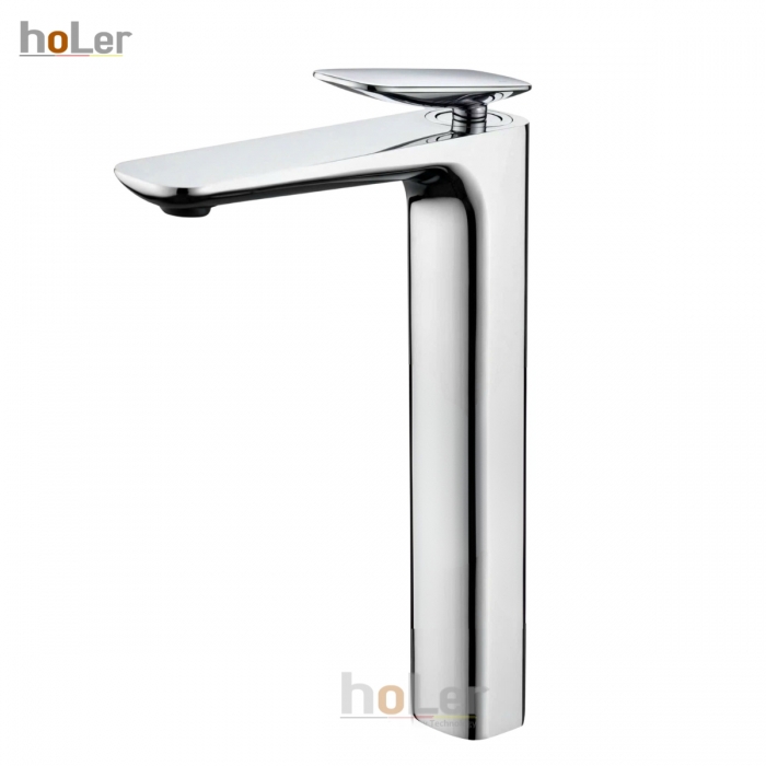 Vòi Lavabo Nóng Lạnh Đồng mạ Crome Cao 30cm Holer HL-LB6105