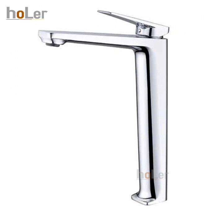 Vòi Lavabo Nóng Lạnh Đồng mạ Crome Cao 30cm Holer HL-LB624