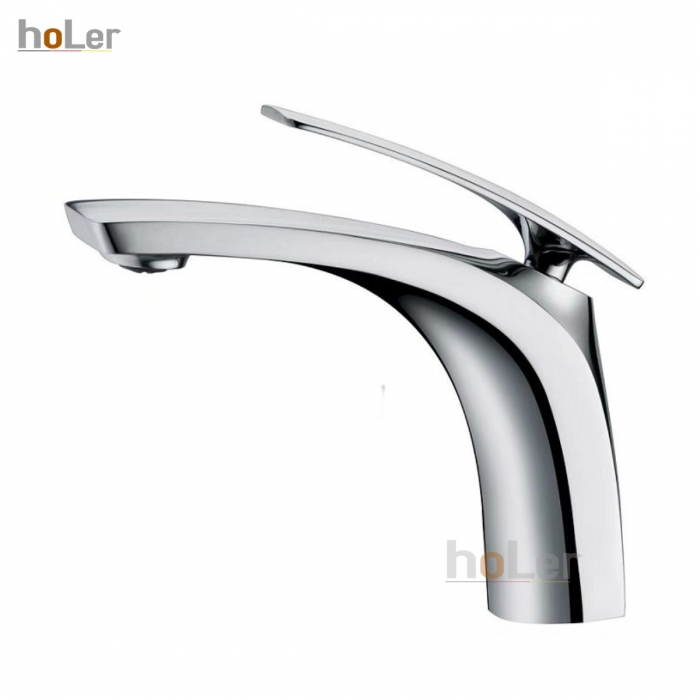 Vòi Lavabo Nóng Lạnh Đồng mạ Crome Holer HL-LB604