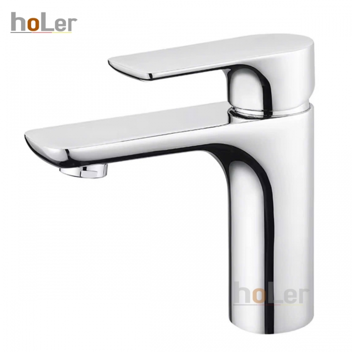 Vòi Lavabo Nóng Lạnh Đồng mạ Crome Holer HL-LB612