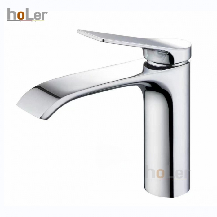 Vòi Lavabo Nóng Lạnh Đồng mạ Crome Holer HL-LB615