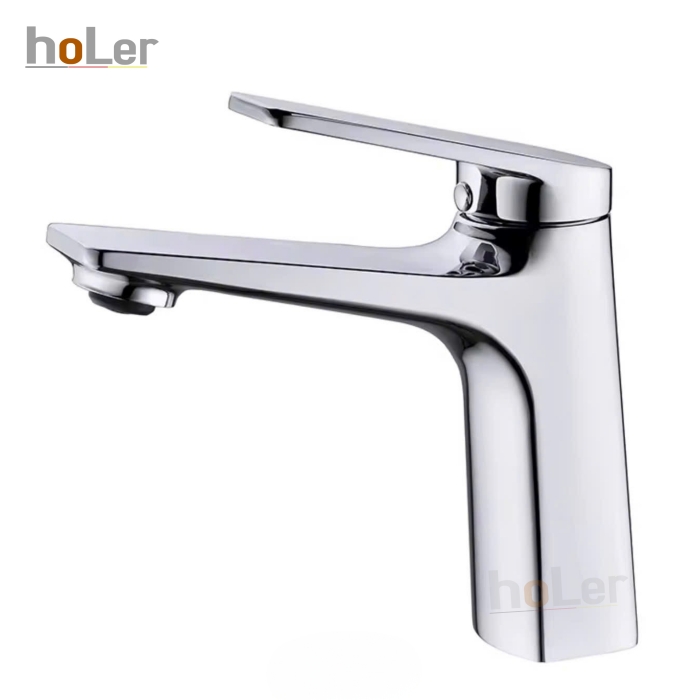 Vòi Lavabo Nóng Lạnh Đồng mạ Crome Holer HL-LB633