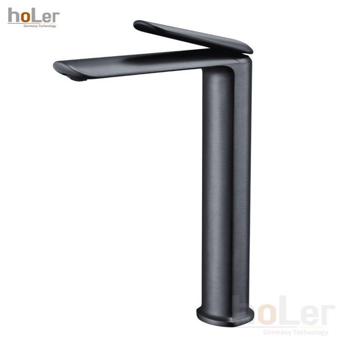 Vòi Lavabo Nóng Lạnh Đồng Sơn Tĩnh Điện Đen HoLer HL-LB682B