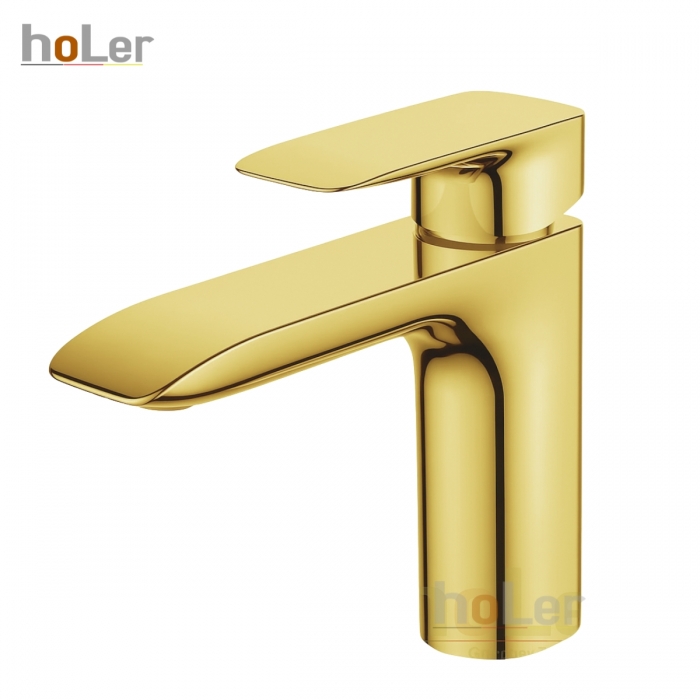 Vòi Lavabo Nóng Lạnh Đồng Thau Holer HL-LB704 (Mạ Crome - Xám - Đen - Vàng)