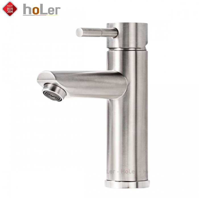 Vòi Lavabo Nóng Lạnh INOX 304 Holer HL-LB656
