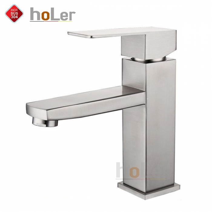 Vòi Lavabo Nóng Lạnh INOX 304 Holer HL-LB659