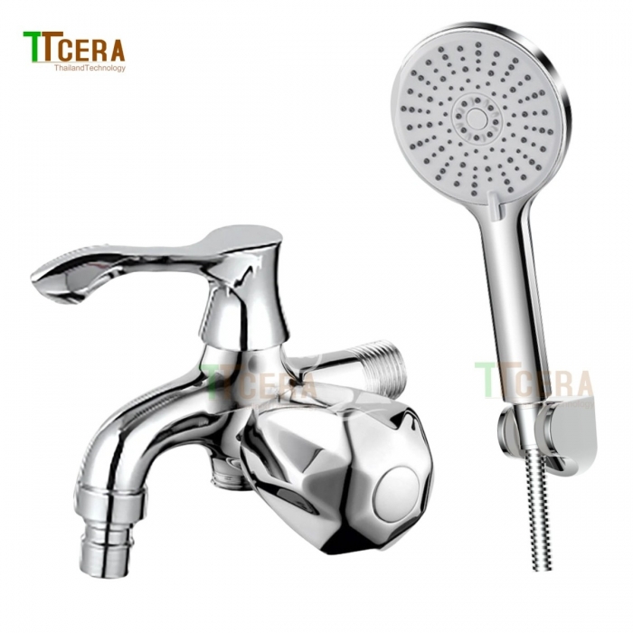 Vòi Sen Tắm Lạnh Đồng Thau Mạ Crom TTCERA STL703